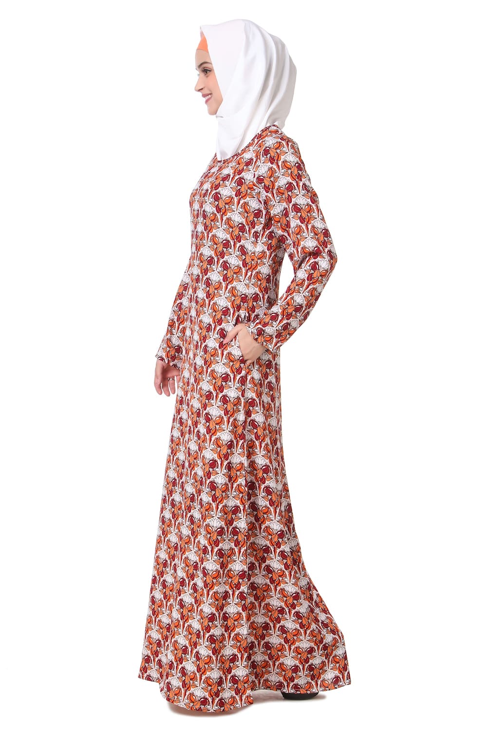 Printed Crepe Abaya AYP-202