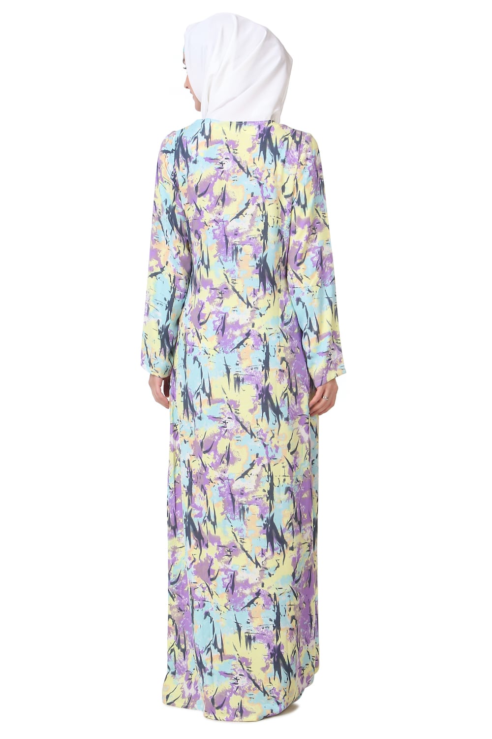 Printed Crepe Abaya AYP-203