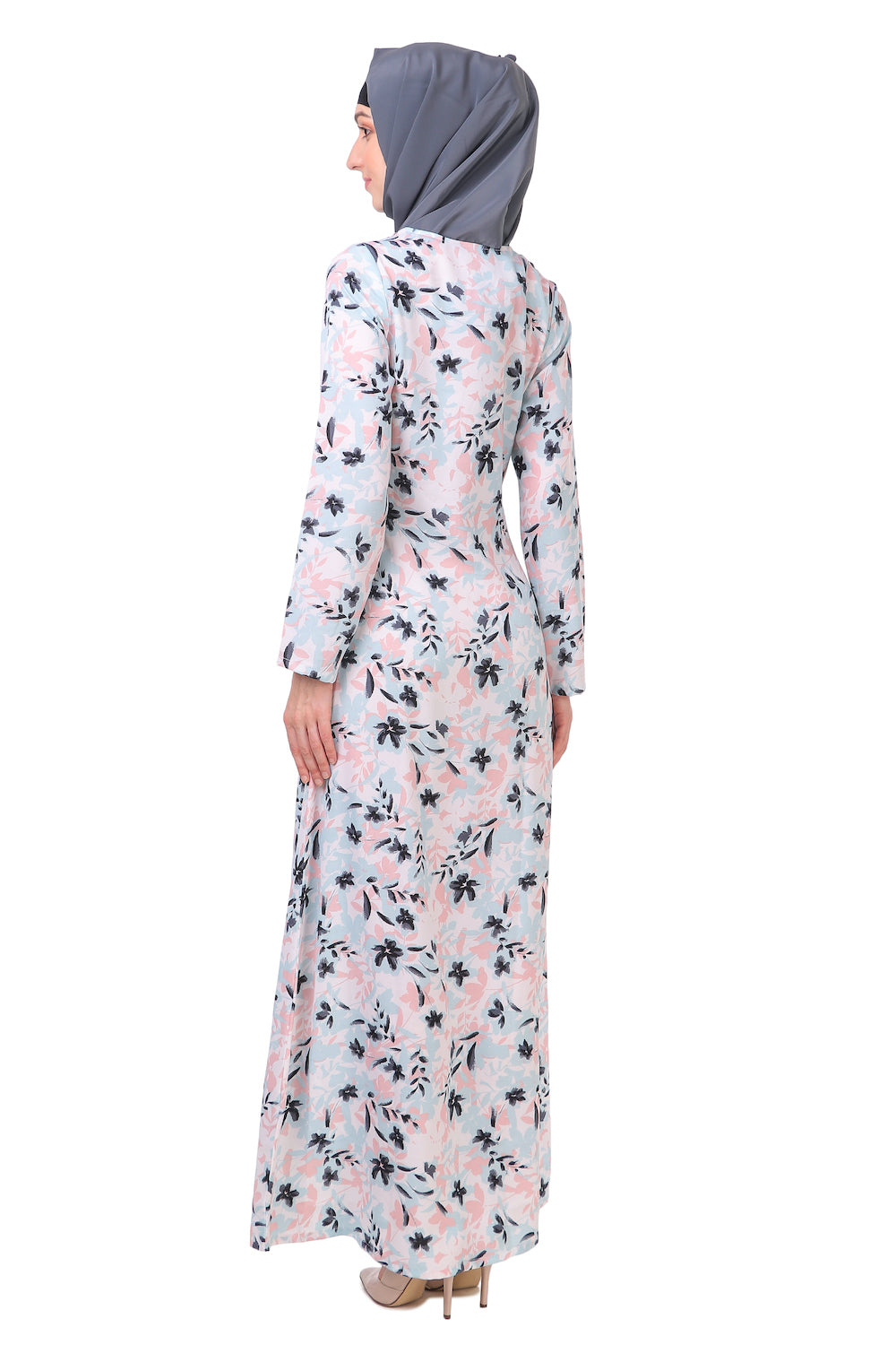 Printed Crepe Abaya AYP-217