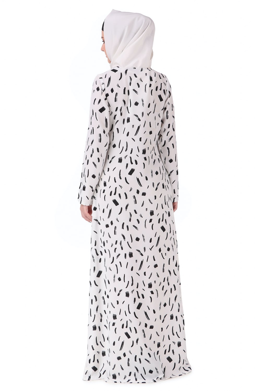 Printed Crepe Abaya AYP-222