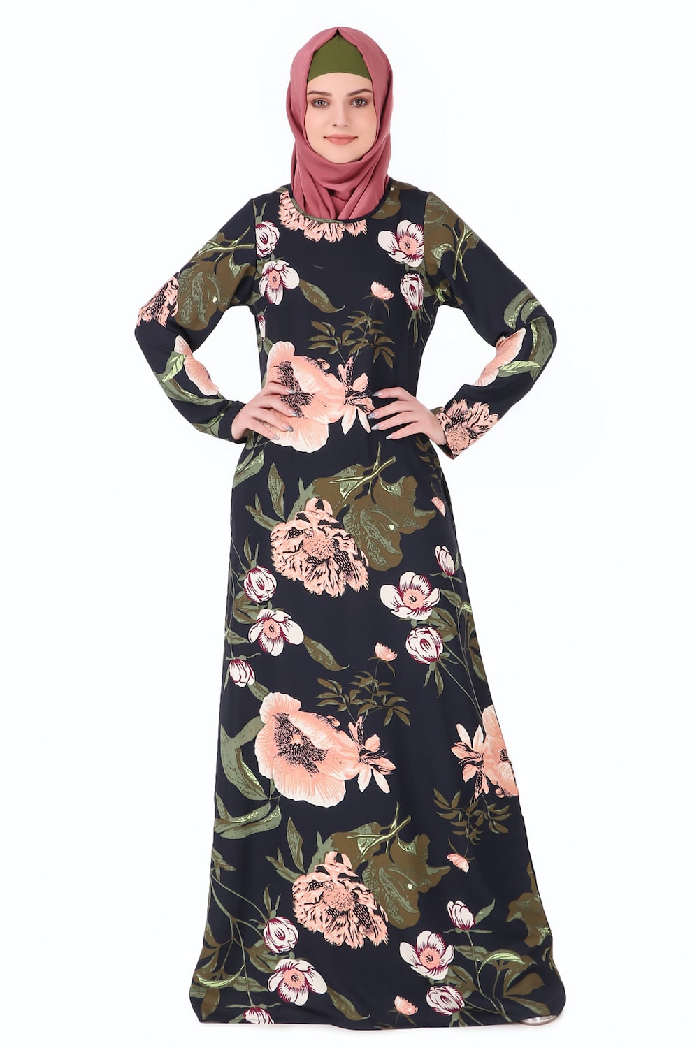 Printed Crepe Abaya AYP-231