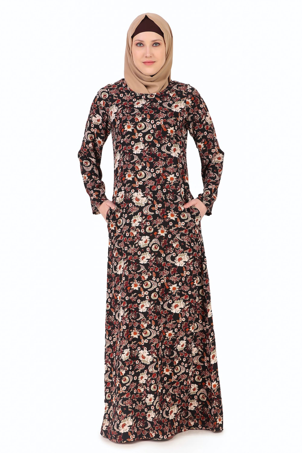 Printed Crepe Abaya AYP-247