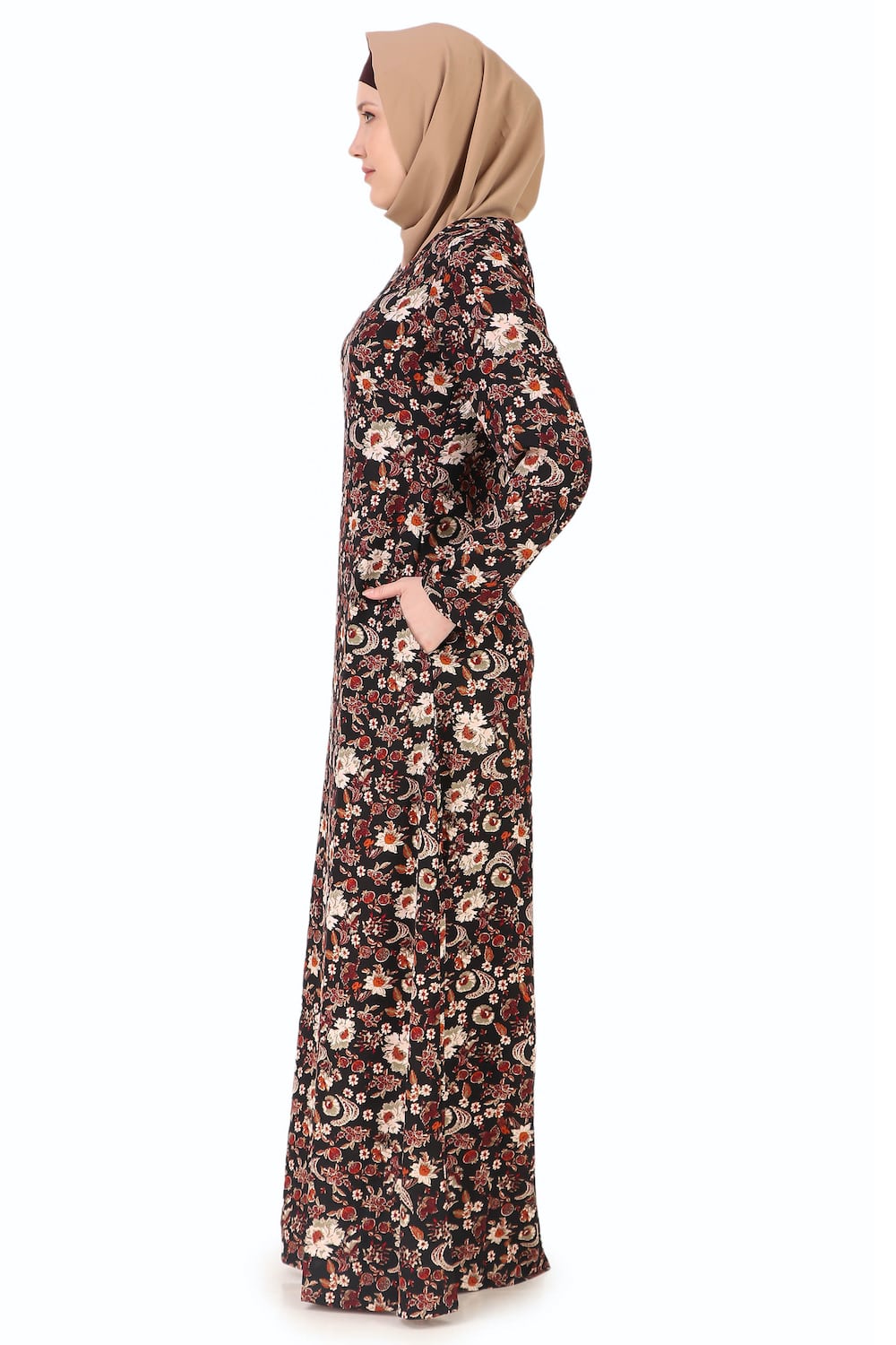 Printed Crepe Abaya AYP-247