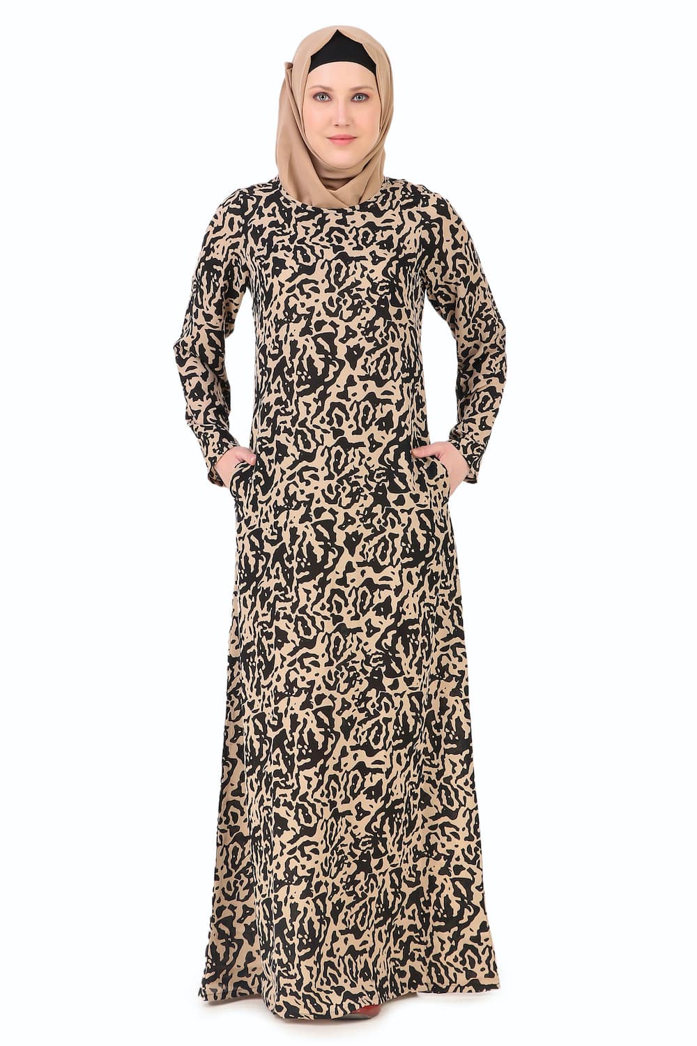 Printed Crepe Abaya AYP-255