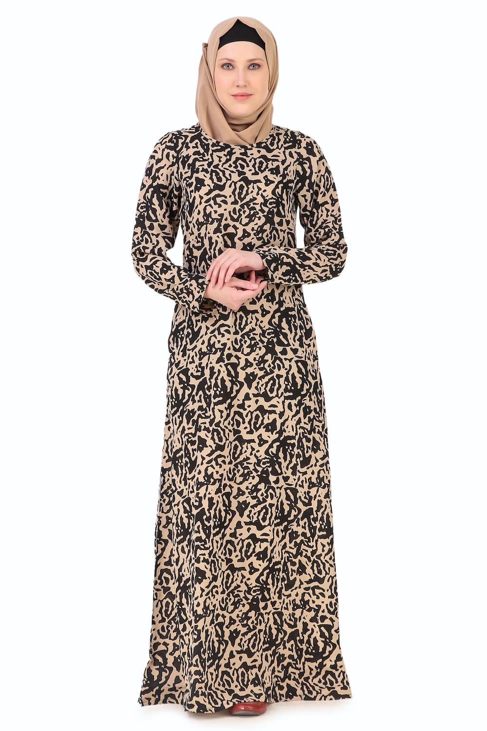 Printed Crepe Abaya AYP-255