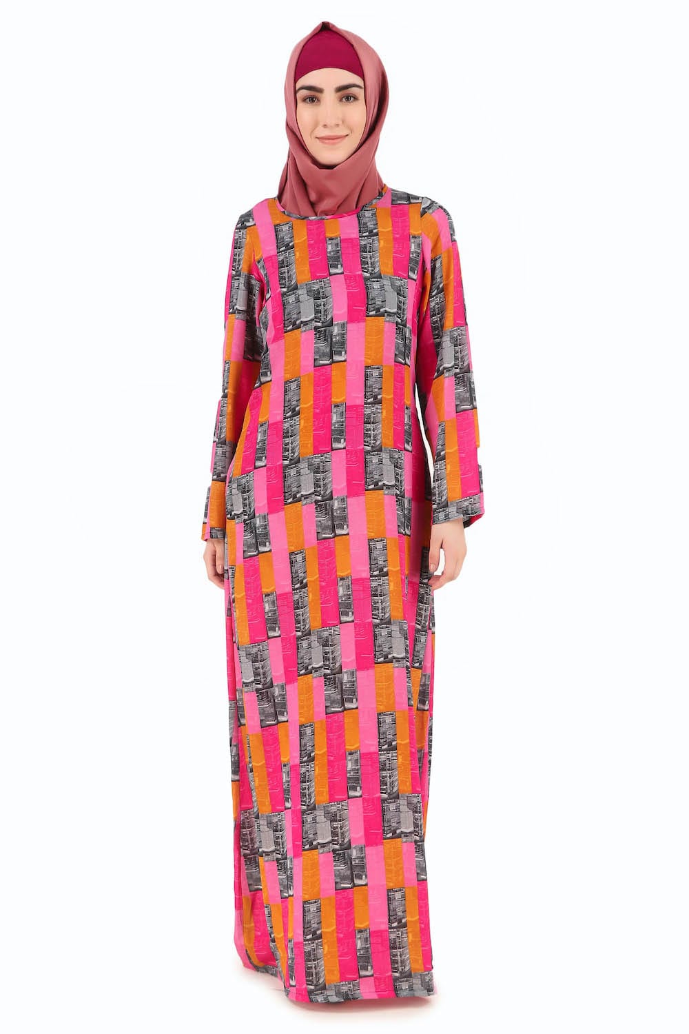 Printed Crepe Abaya AYP-280