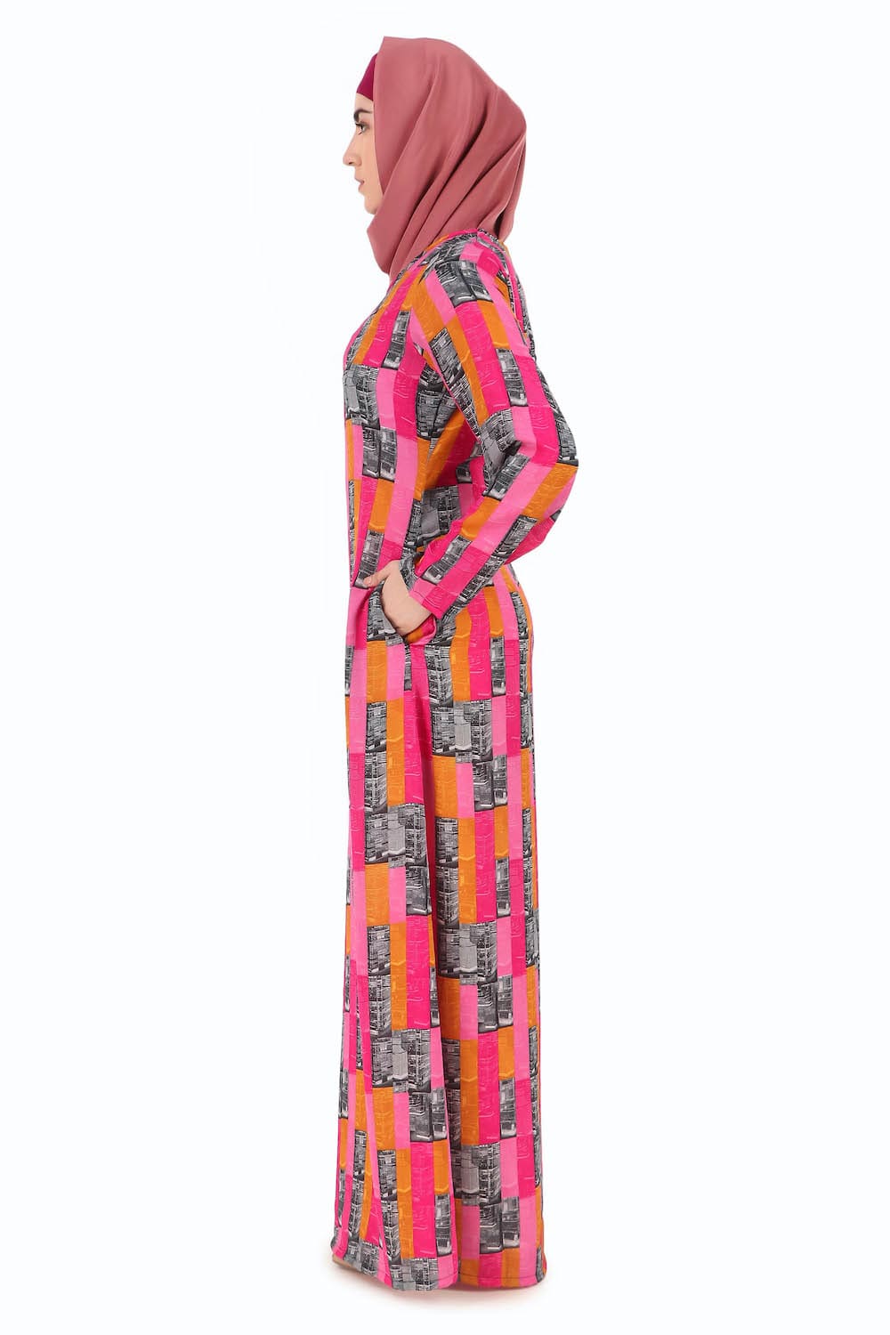 Printed Crepe Abaya AYP-280