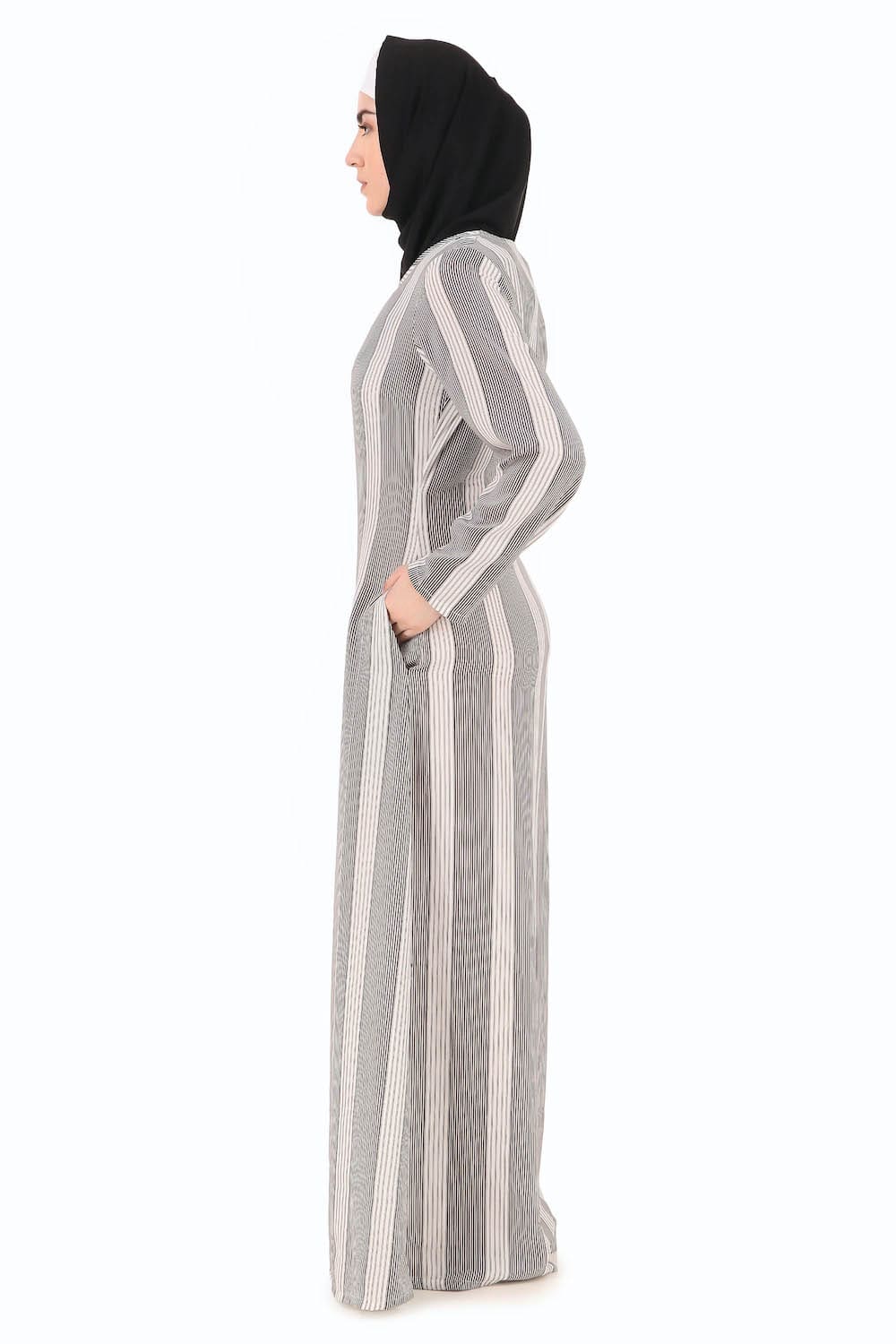 Printed Crepe Abaya AYP-281
