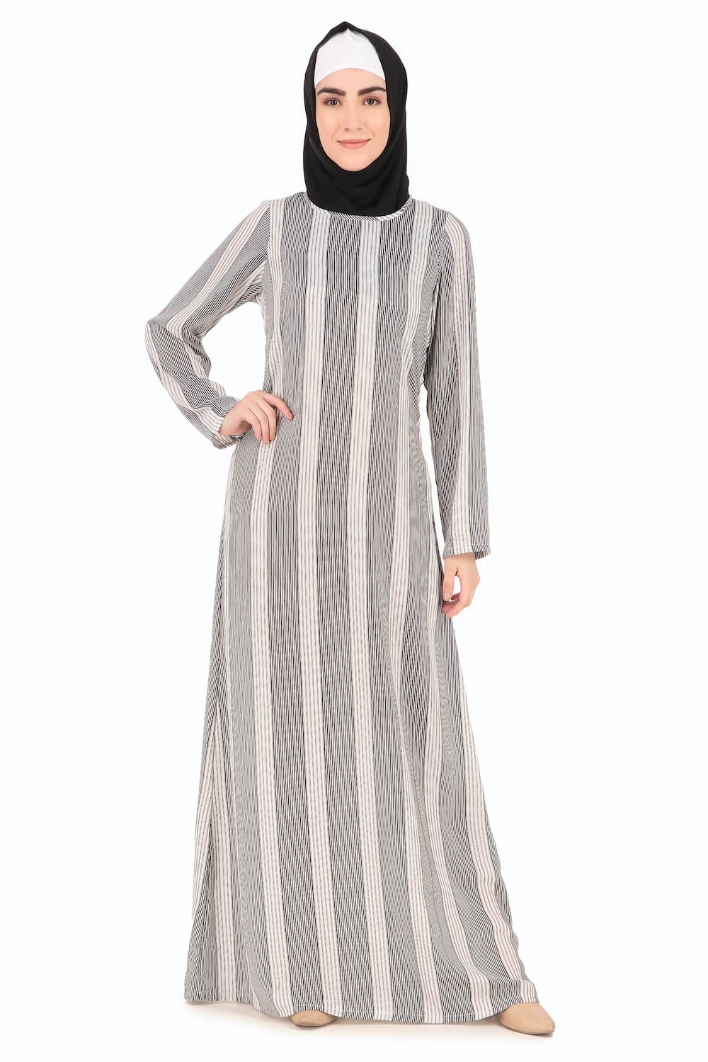 Printed Crepe Abaya AYP-281