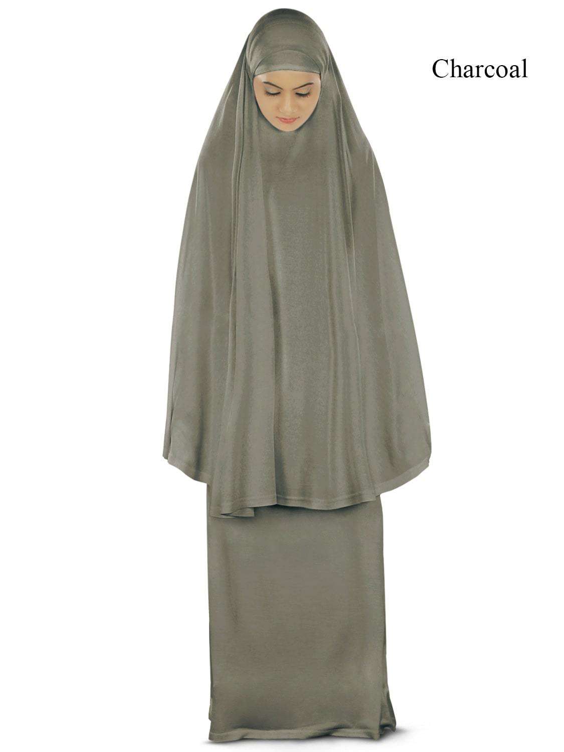 Dua Prayer Set (Khimar + Long Skirt) - Soft Viscose Jersey