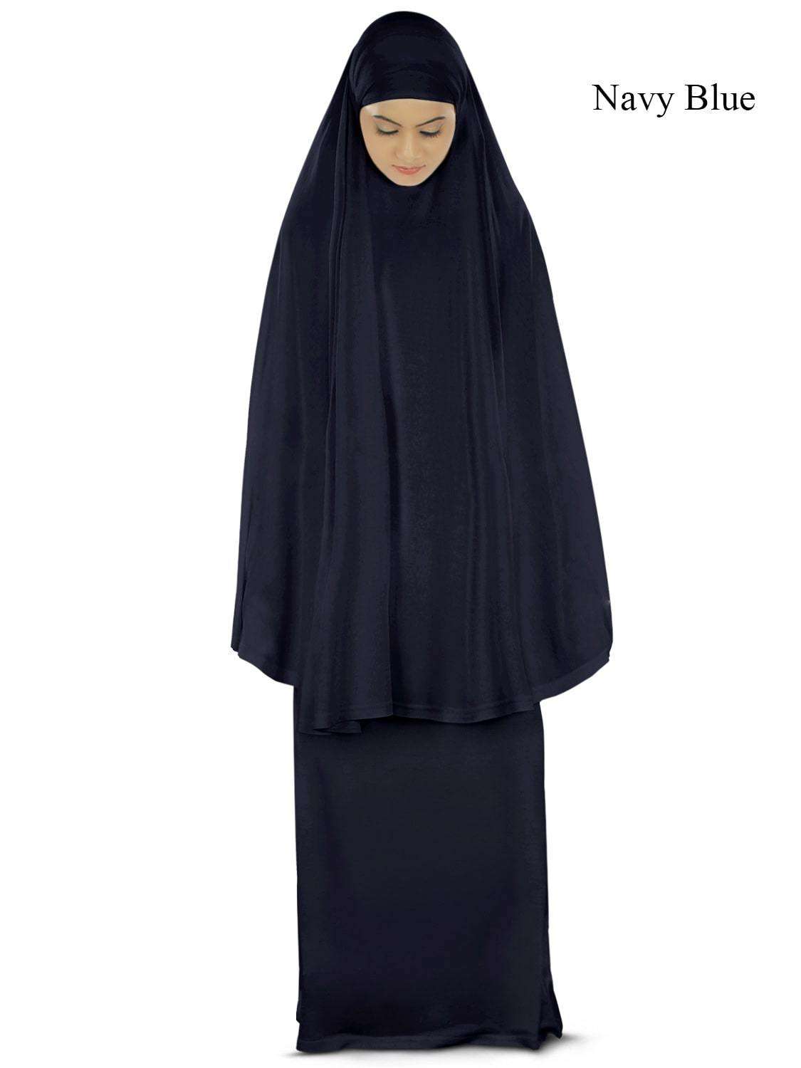 Dua Prayer Set (Khimar + Long Skirt) - Soft Viscose Jersey