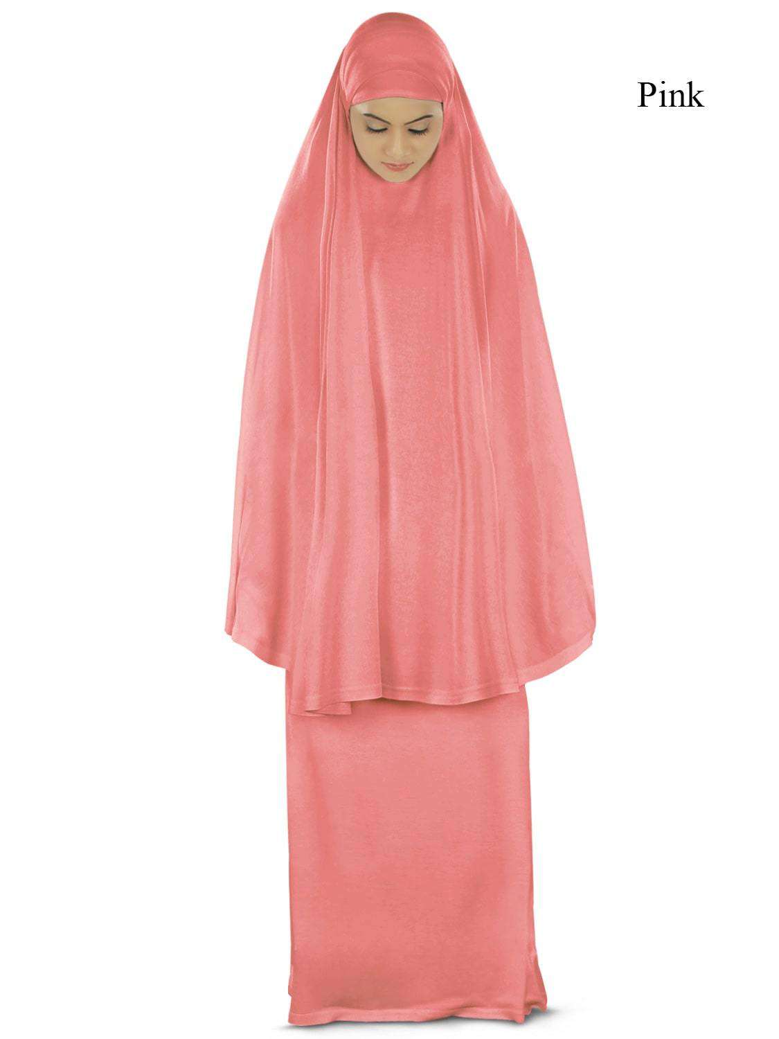 Dua Prayer Set (Khimar + Long Skirt) - Soft Viscose Jersey