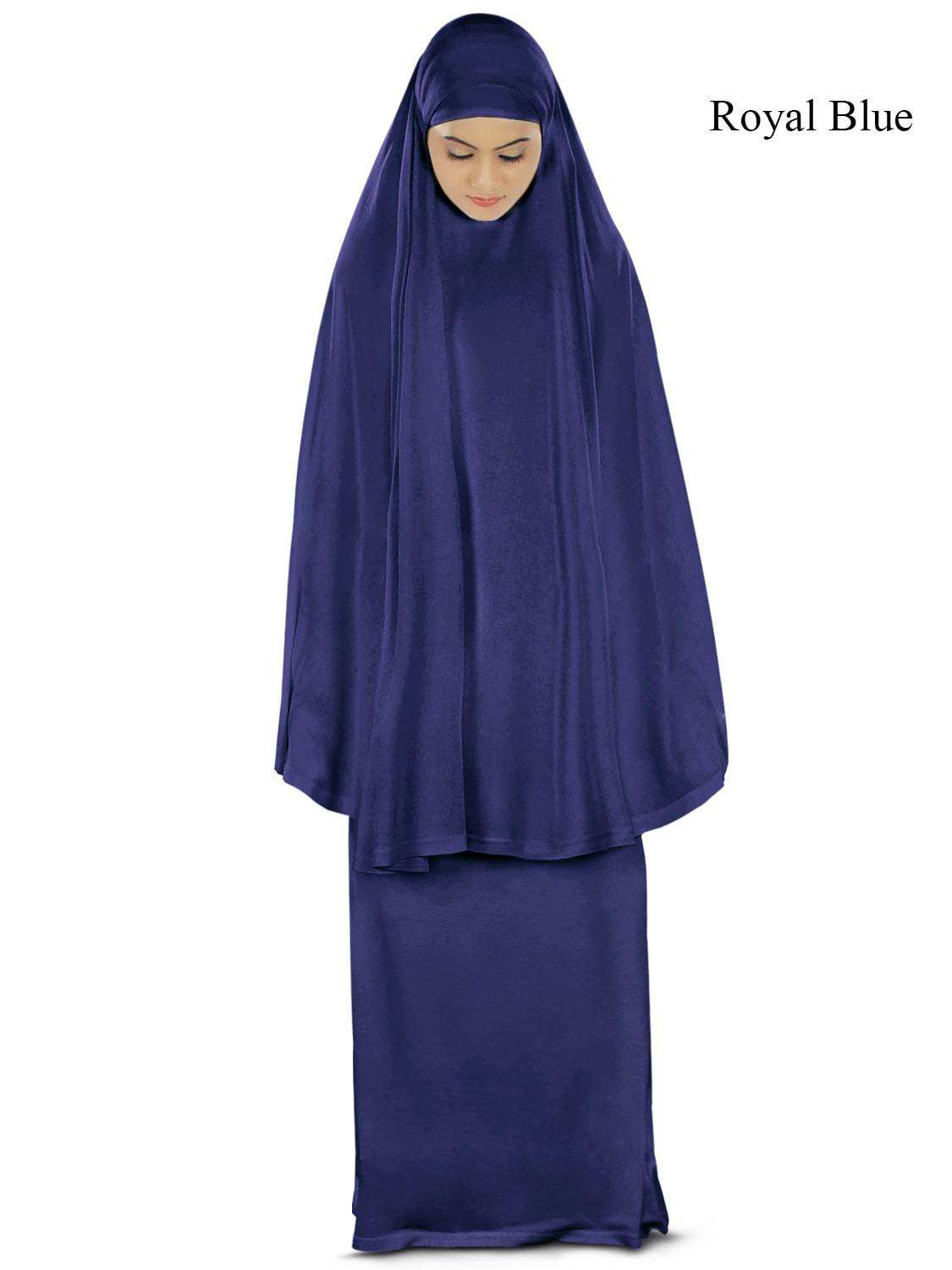 Dua Prayer Set (Khimar + Long Skirt) - Soft Viscose Jersey