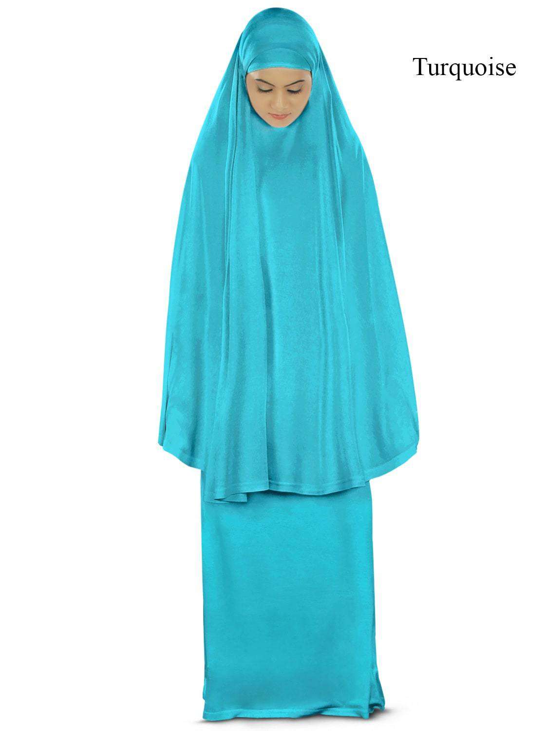 Dua Prayer Set (Khimar + Long Skirt) - Soft Viscose Jersey