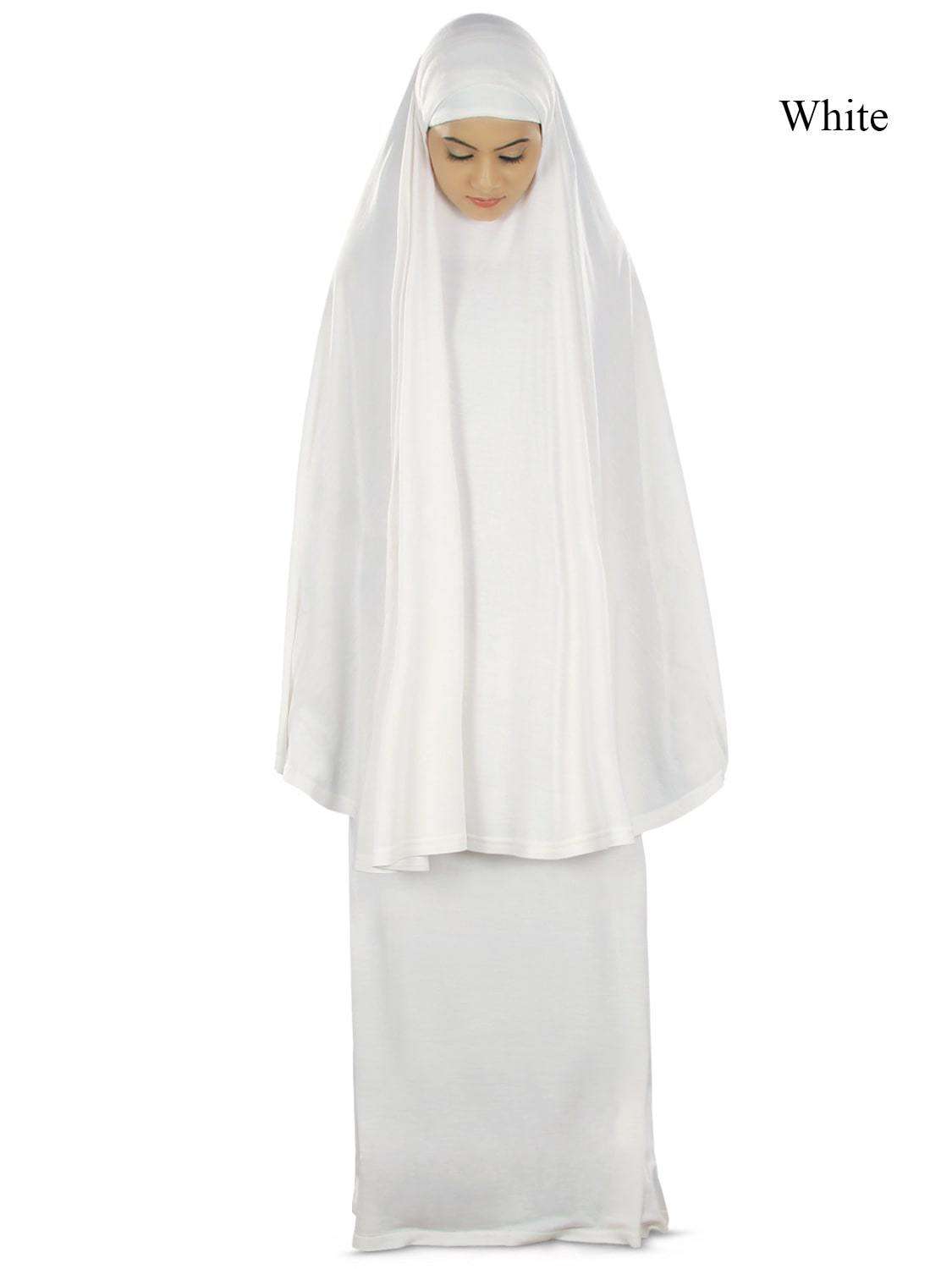 Dua Prayer Set (Khimar + Long Skirt) - Soft Viscose Jersey