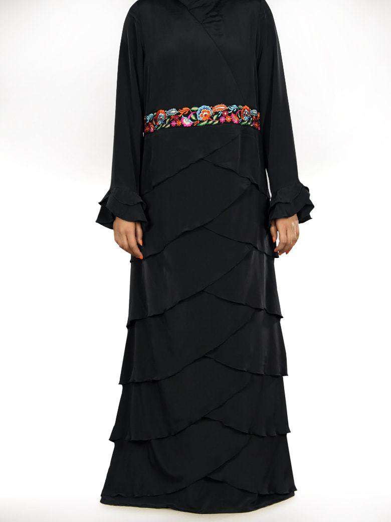 Madeeha Designer Black Abaya Bottom