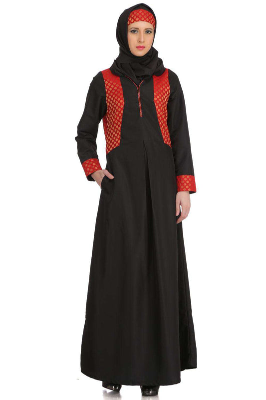 Faheemah Black Nida Abaya