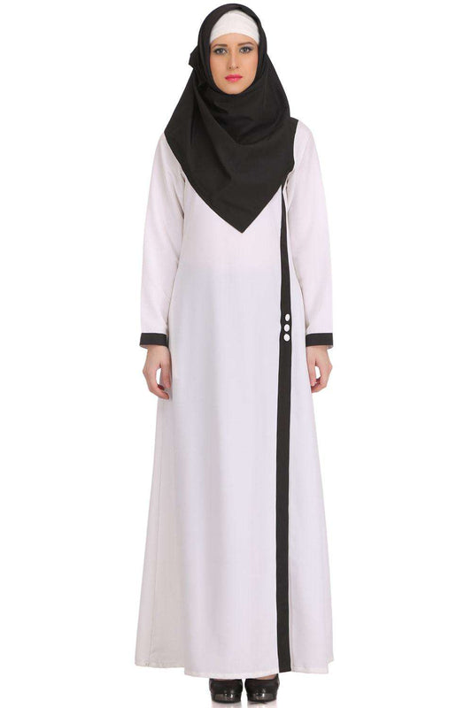 Romeesa White Kashibo Abaya