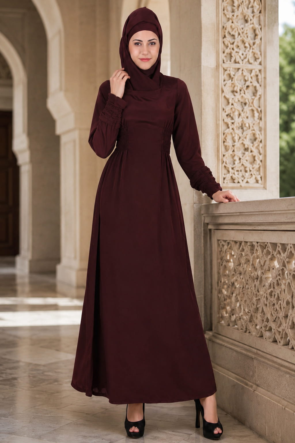 Zehna Brown Abaya