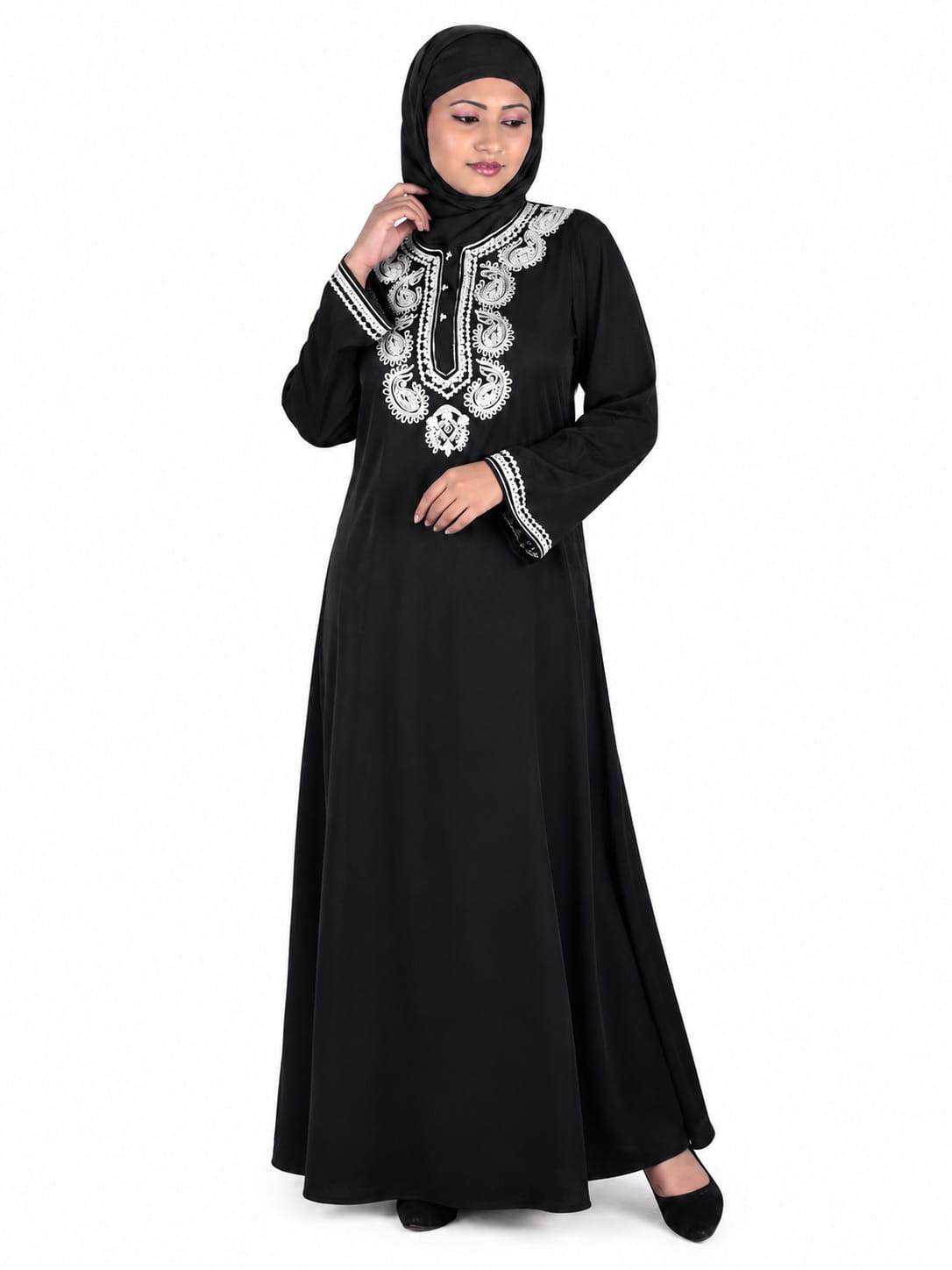 Elegant Embroidered Abaya