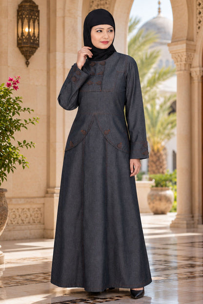 Denim Abaya