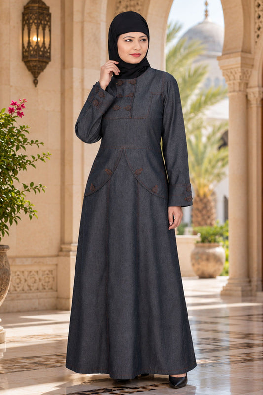 Denim Abaya