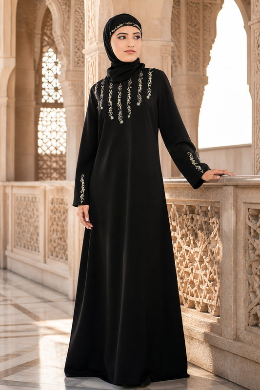 Ranya Black Abaya