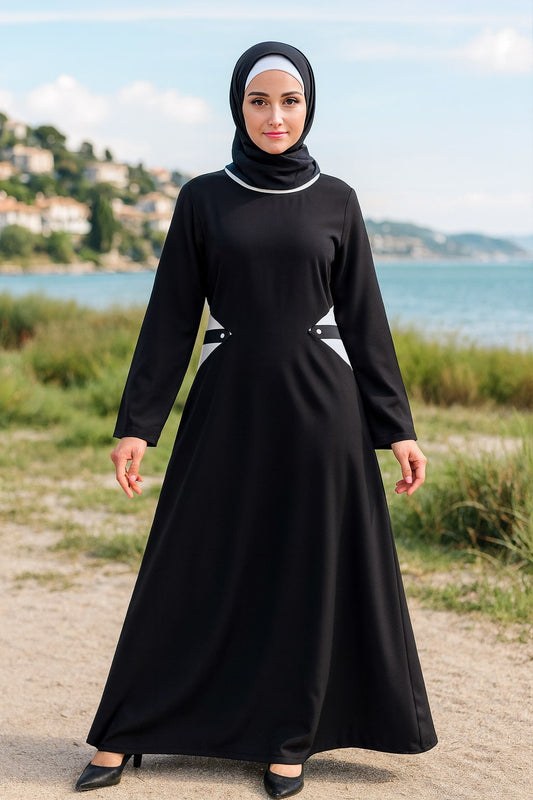 Urshia Black Abaya