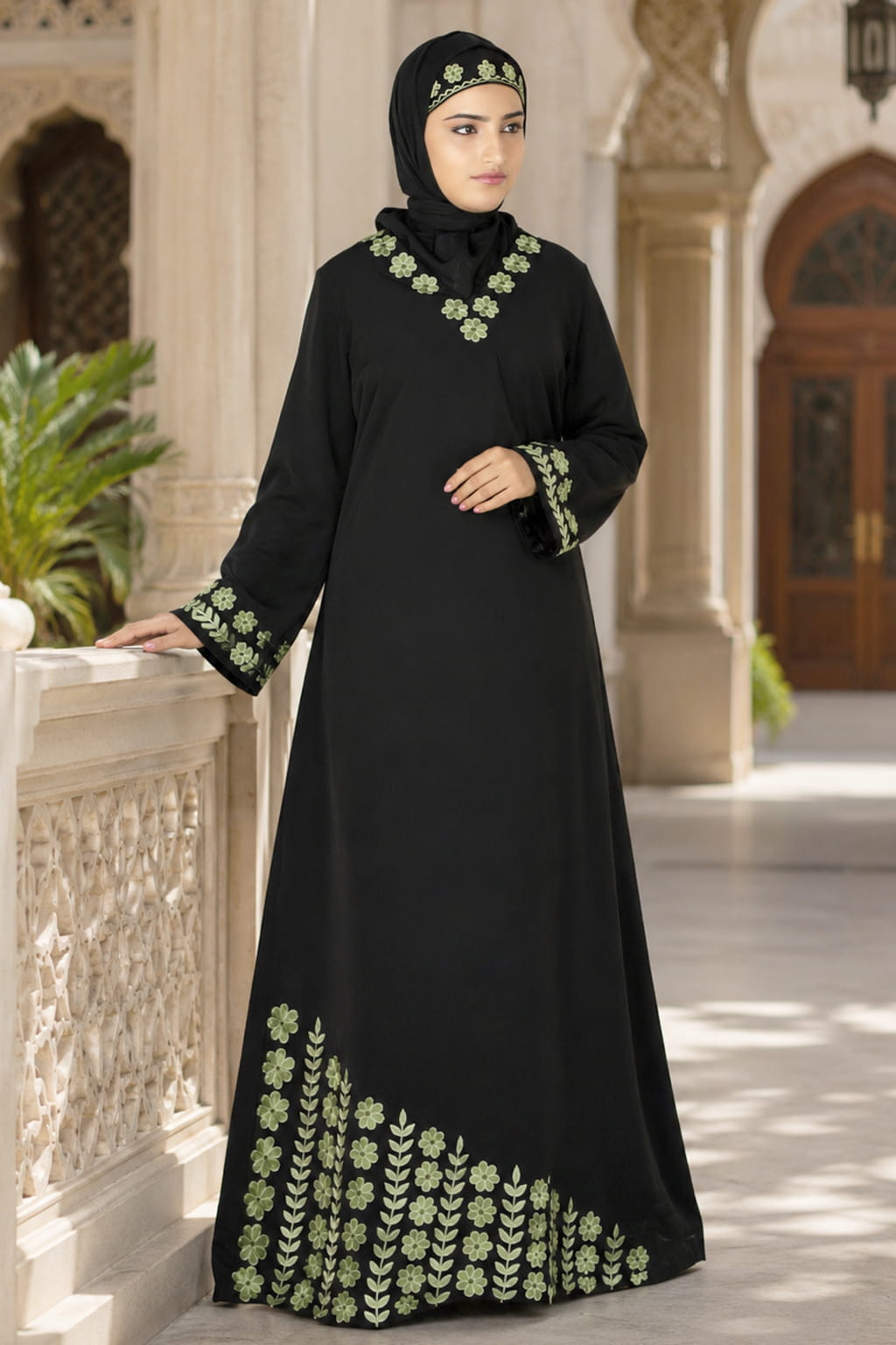 Seerat Black Abaya