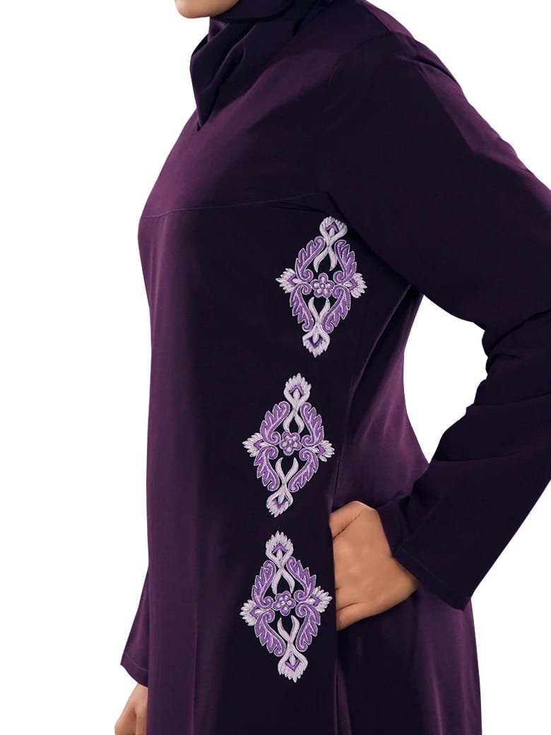 Navil Purple Abaya