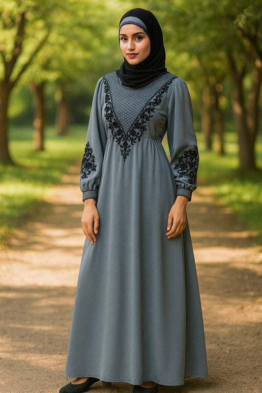 Shadan Grey Abaya