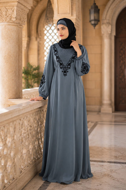 Shadan Grey Abaya