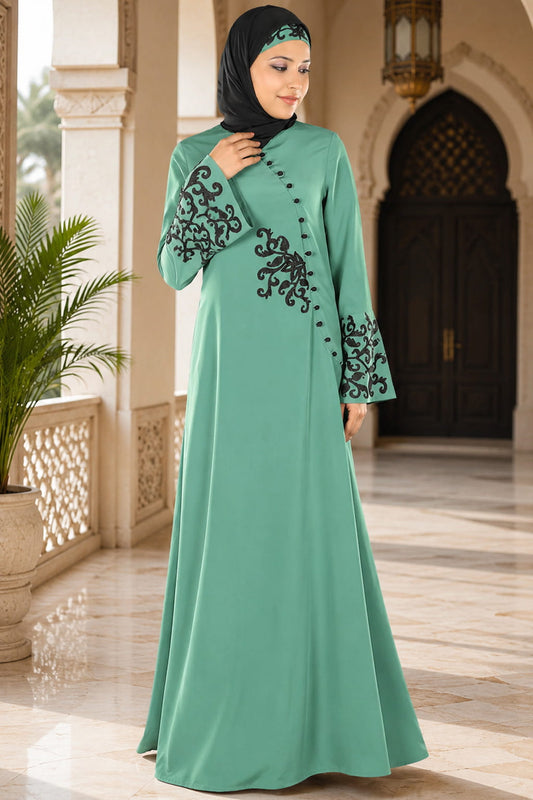 Shanum Blue Islamic Abaya