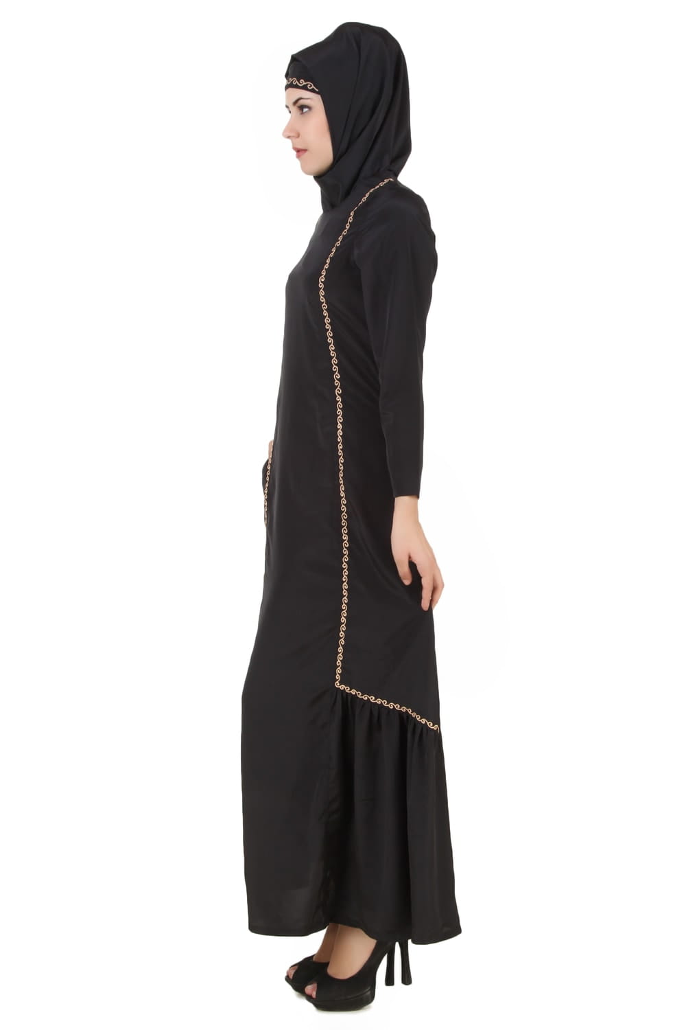 Fathima Black Nida Abaya