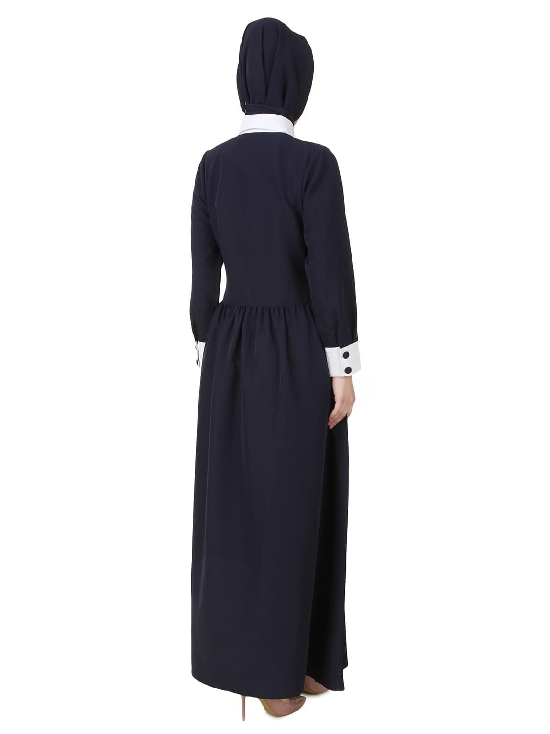 Muneerah Kashibo Navy Blue Abaya