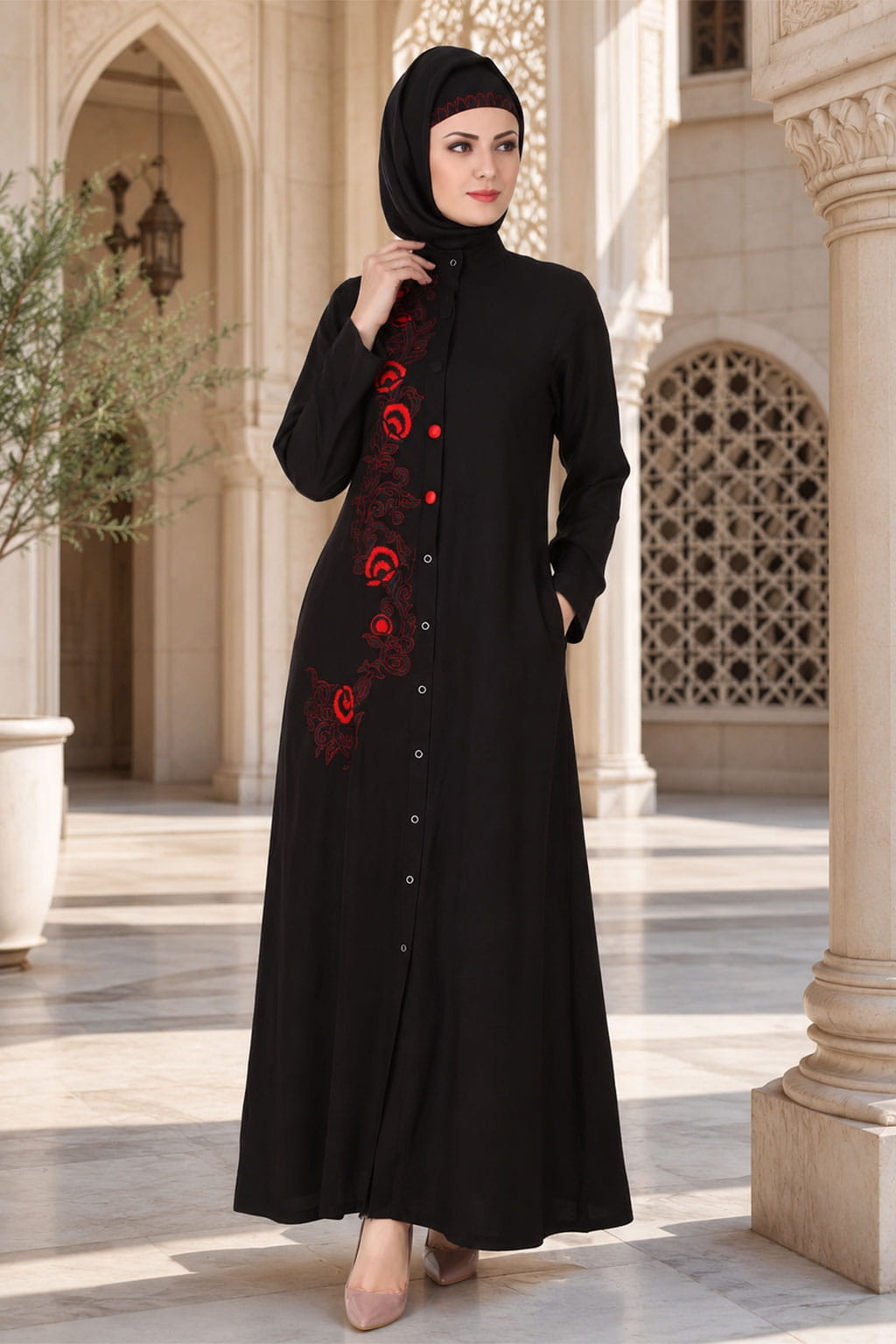Shaistah Rayon Black Abaya