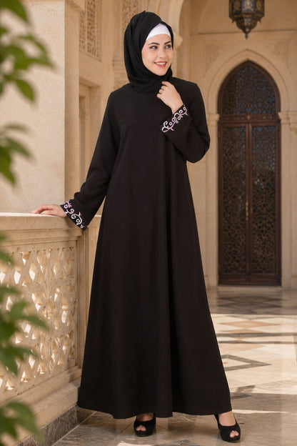 Abeedah Black Nida Abaya