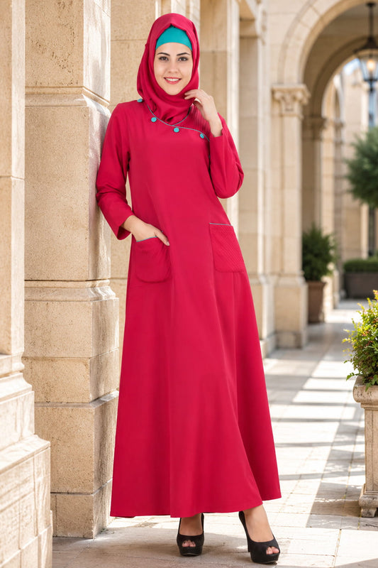 Razaan Rose Pink kashibo Abaya