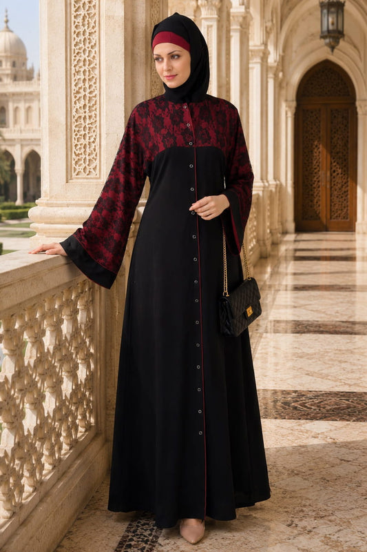 Shajarah Black Nida Dubai Abaya