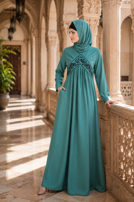 Buy Stylish Green Abaya Collection @ Best Prices - MyBatua.com