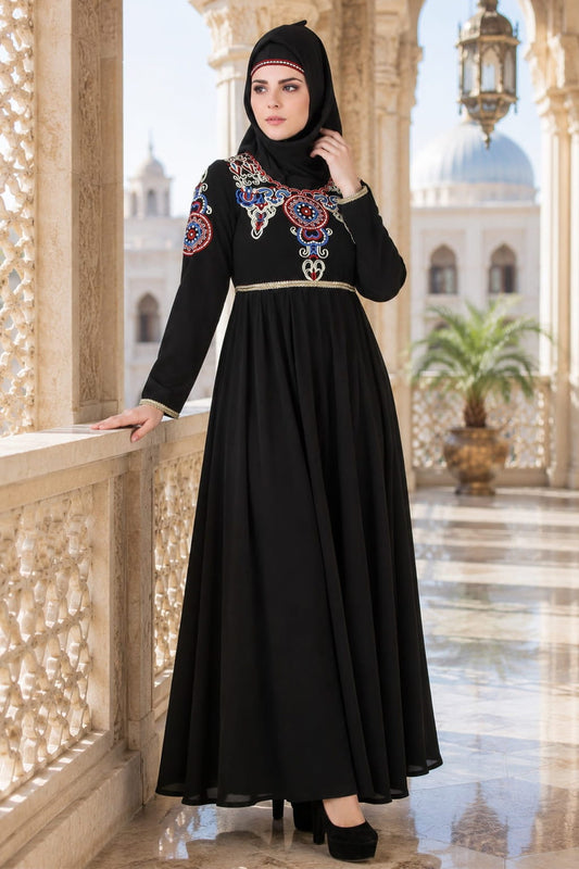 Yumn Black Nida Abaya