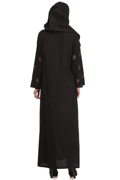 Ablah Black Cotton Abaya