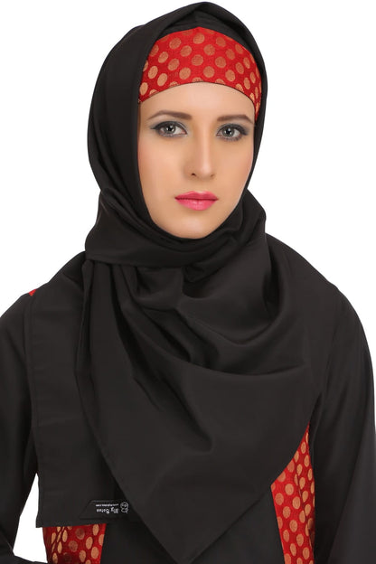 Faheemah Black Nida Abaya