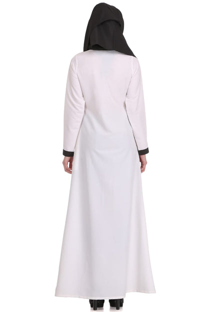 Romeesa White Kashibo Abaya
