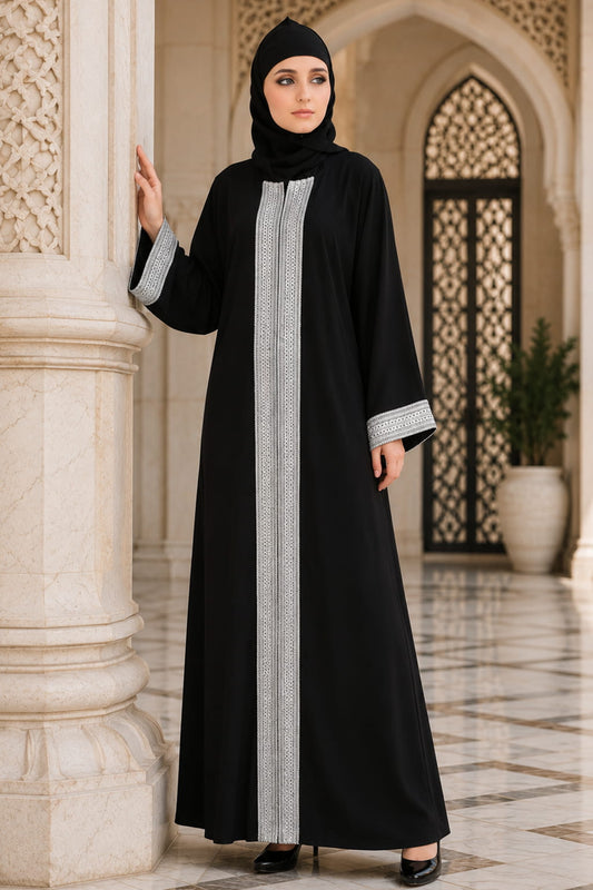 Naina Black Nida Dubai Abaya