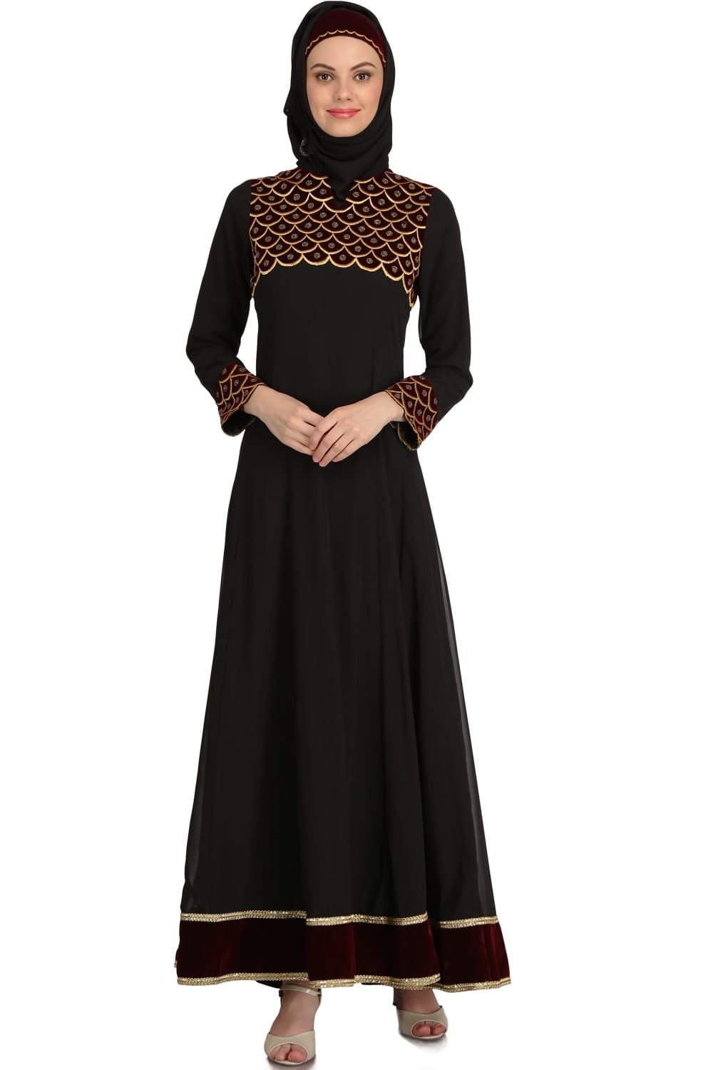 Aidah Black Georgette & Nida Eid Abaya