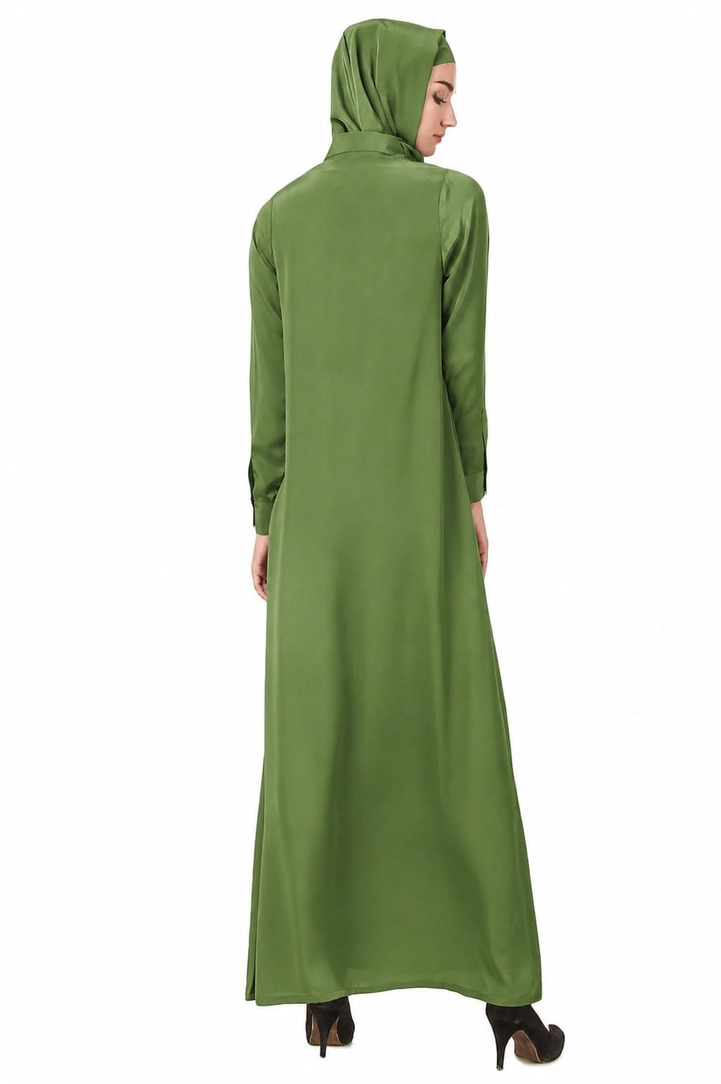 Sumaira Front Open Crepe Abaya