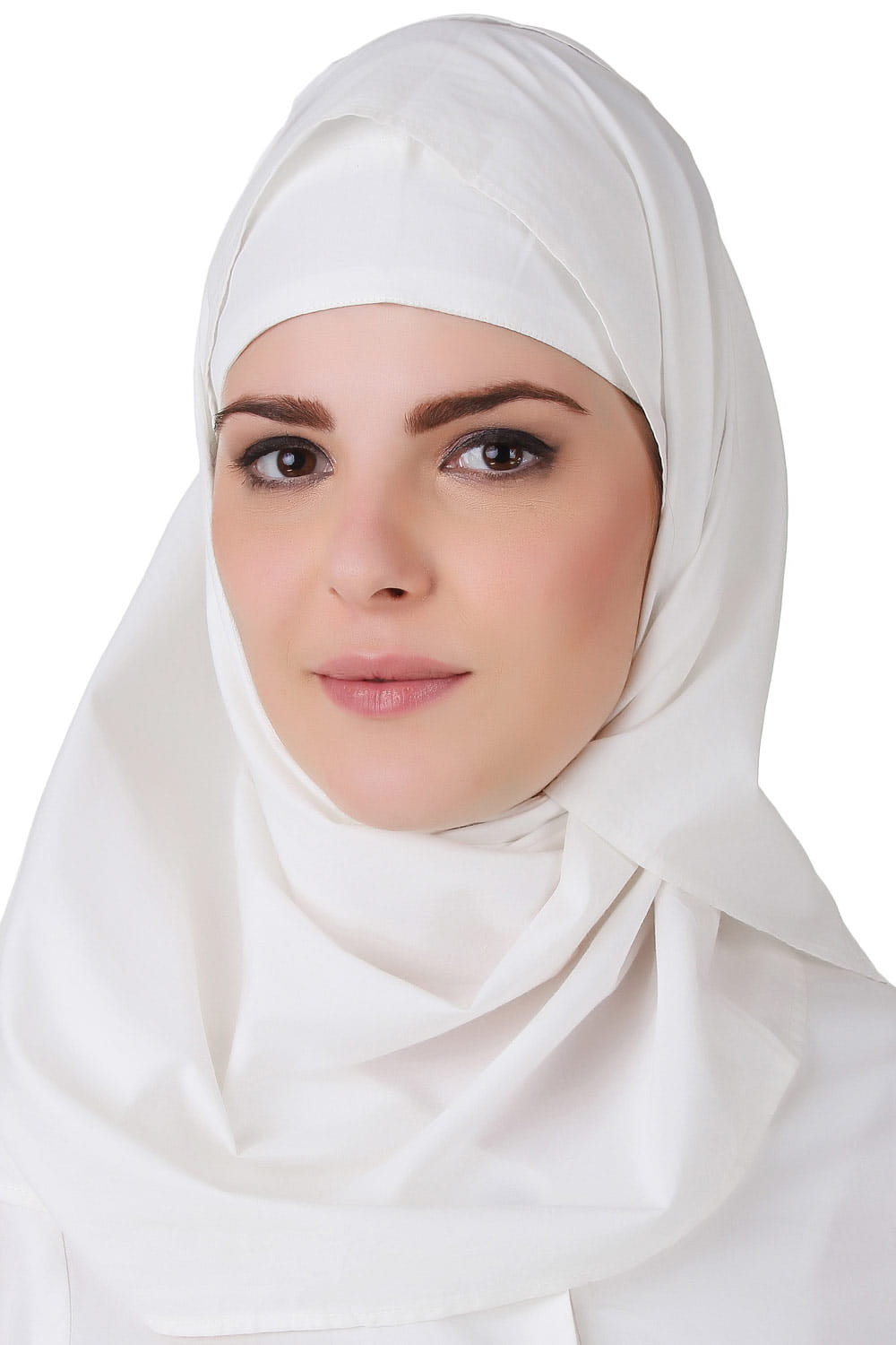 Faraza White Front Open Cotton Abaya