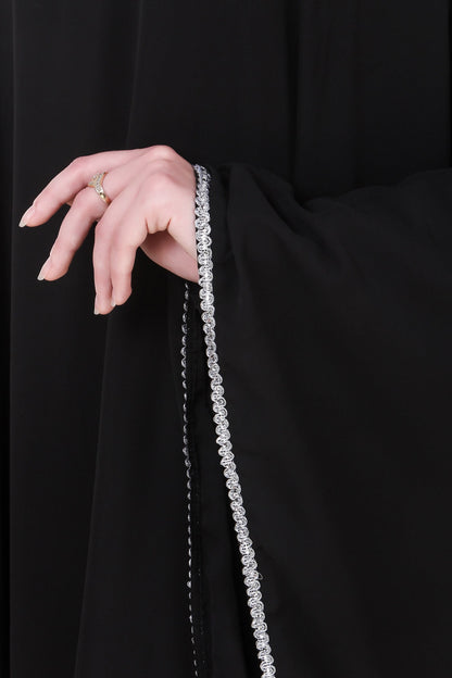 Black Nida Dubai Batwing Abaya