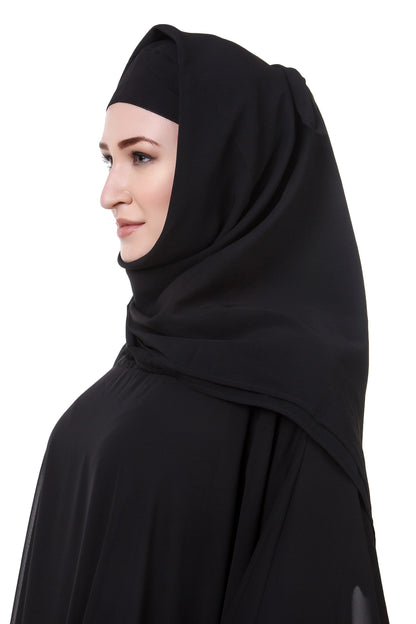 Black Nida Dubai Batwing Abaya